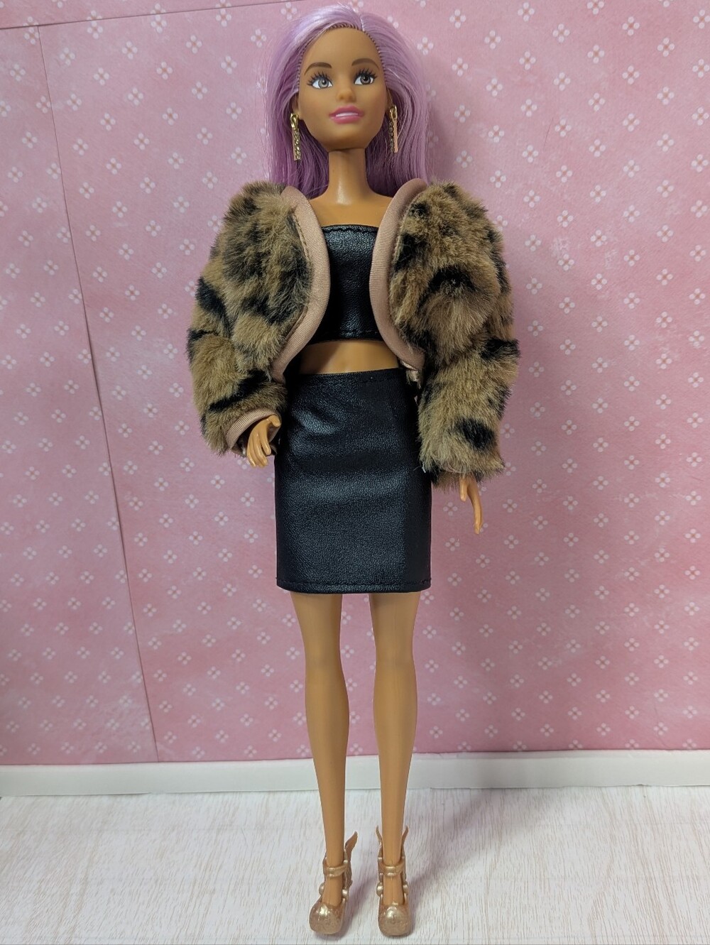Barbie Fashionista Popstar Redressed Custom Handmade Earrings Fashion Doll